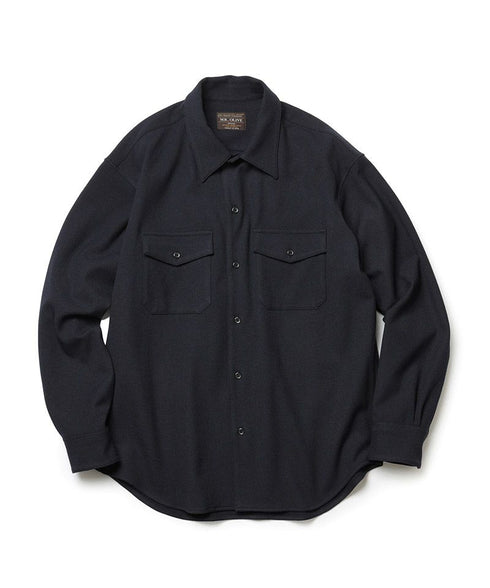 MR.OLIVE / PEACHSKIN STRETCH GABARDINE / CPO SHIRT / ミスターオリーブ ピーチスキンストレッチギャバジン CPOシャツ